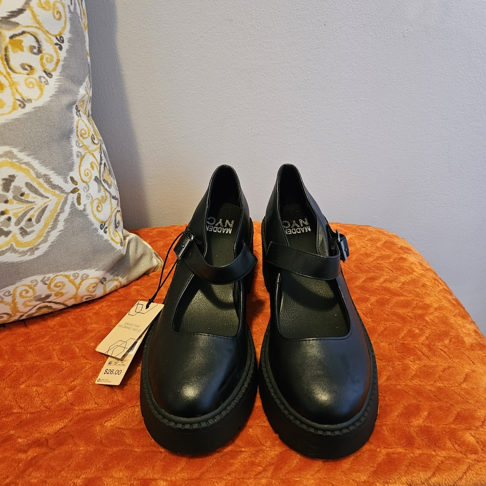 Trendy Black Platform Shoes by Madden NYC